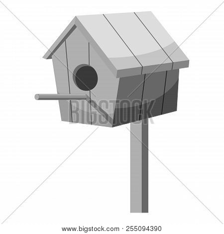 Nesting Box Icon. Gray Monochrome Illustration Of Nesting Box Icon For Web
