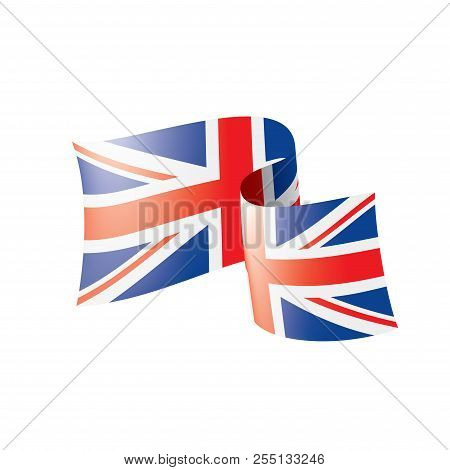 United Kingdom Flag, Vector Illustration On A White Background