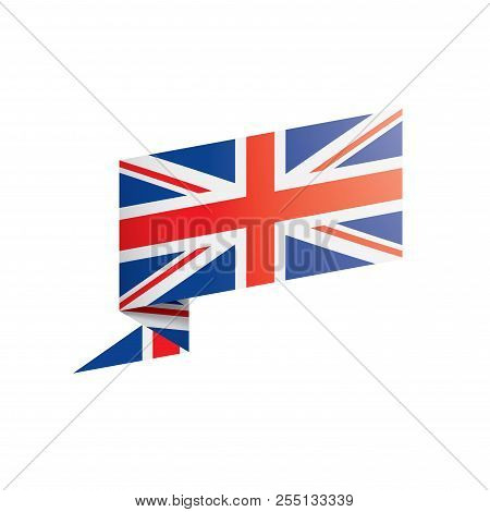 United Kingdom Flag, Vector Illustration On A White Background