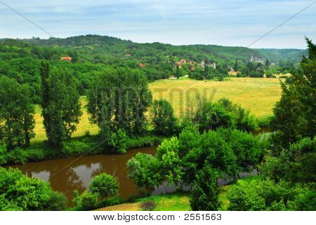 Dordogne River In France