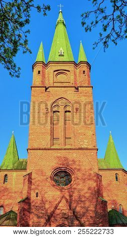 Saint Anne Church In Kuldiga In Kurzeme, Western Latvia. It Used To Be Called Goldingen.