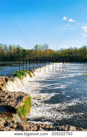 Ventas Rumba Waterfall At Kuldiga In Kurzeme Of Western Latvia. The City Used To Be Called Goldingen
