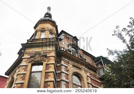 Facades Of Residential Buildings On The Old Streets Of Odessa