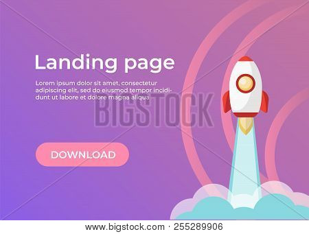 Landing Page Template. Website Template For Websites And Apps. Landing Page Vector Design Ui