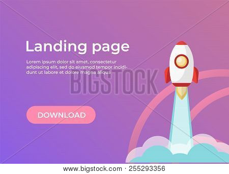 Landing Page Template. Website Template For Websites And Apps. Landing Page Vector Design Ui