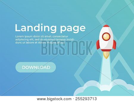 Landing Page Template. Website Template For Websites And Apps. Landing Page Vector Design Ui