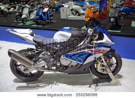Bangkok, Thailand - August 22, 2018: Bmw S 1000 Rr Superbike Presented In Big Motor Sale 2018