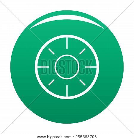 Backsight Icon. Simple Illustration Of Backsight Vector Icon For Any Design Green