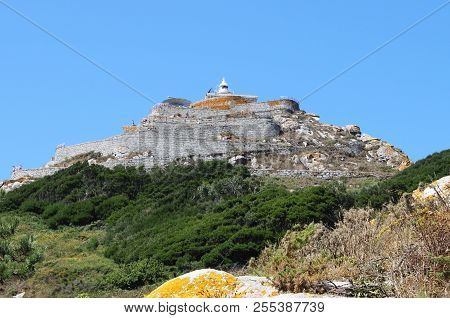 Faro De Cies In Cies Islands. Galicia, Spain