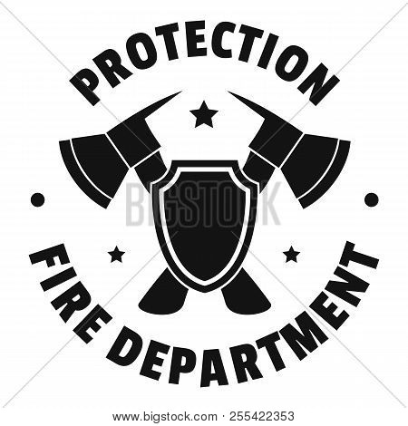 Fire Protection Department Logo. Simple Illustration Of Fire Protection Department Logo For Web Desi
