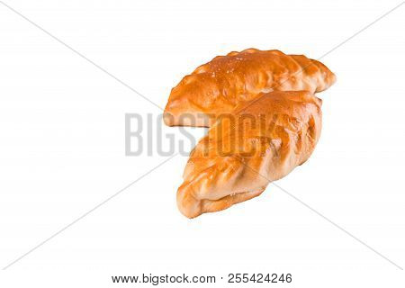 Delicious Fresh Pies On White Isolated Background