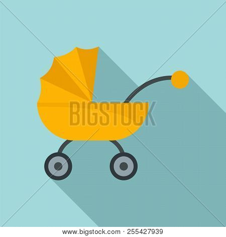 Baby Carriage Icon. Flat Illustration Of Baby Carriage Icon For Web Design