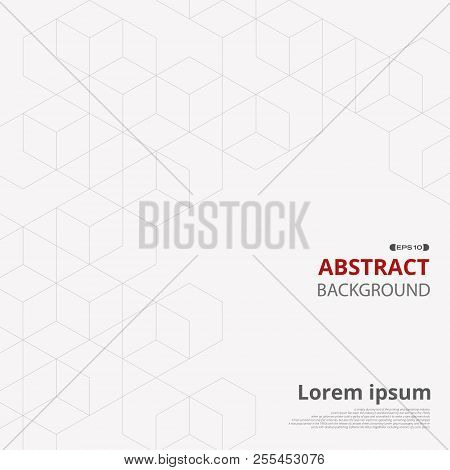 Abstract Of Pentagon Geometric Pattern Background With Sapce, Illustration Vector Eps10