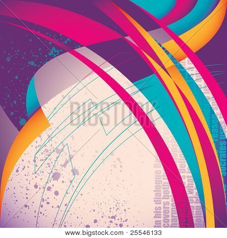 Illustrerad eleganta abstraktion. Vektor illustration.