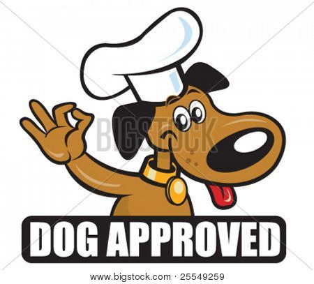 Hund godkendt ikon version kok