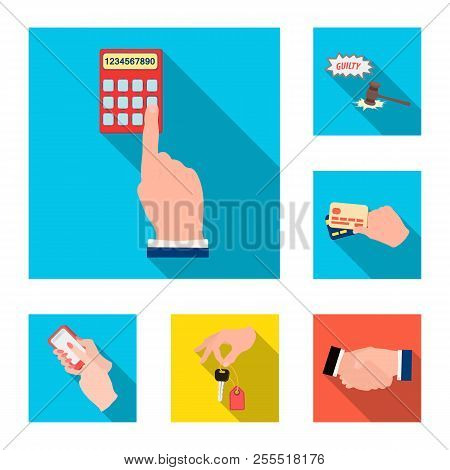 E-commerce And Business Flat Icons In Set Collection For Design. Buying And Selling Vector Symbol St