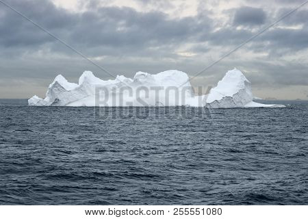 Large Iceberg Floating In Bransfield Strait Near The Northern Tip Of The Antarctic Peninsula, Antarc