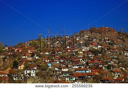 Panorama Of The Ulus District. Ankara, Turkey. Autumn.
