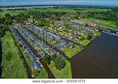 Aerial View Of Giethoorn Village In The Netherlands
