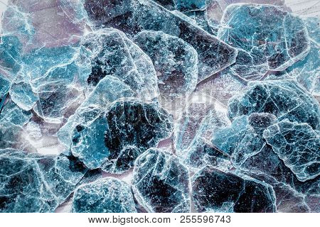 Close Up Texture Of Isinglass-stone Plates As A Background