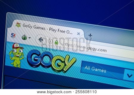 Ryazan, Russia - August 26, 2018: Homepage Of Gogy Website On The Display Of Pc, Url - Gogy.com.