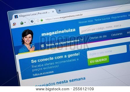 Ryazan, Russia - August 26, 2018: Homepage Of Magazine Luiza Website On The Display Of Pc, Url - Mag