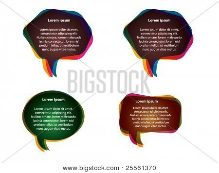 Абстрактный диалоговое окно пузыри