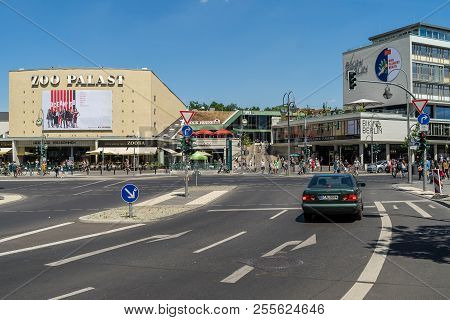 Berlin - June 09, 2018: Multifunctional Complex Bikini-berlin And Zoo Palast In West Berlin On Budap