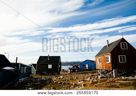 Colorful Remote Village Of Ittoqqortoormiit - Greenland