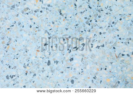 Terrazzo Flooring Texture Polished Stone Pattern Wall And Blue Color Old Surface Marble For Backgrou Terrazzo Flooring Texture Polished Stone Pattern Wall And Blue Color Old Surface Marble For Backgrou