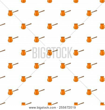 Cezve Pattern. Cartoon Illustration Of Cezve Pattern For Web