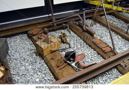Flam railway museum.Station old Flam Railway. The Flamsbana is a 20.2-kilometer long railway line between Myrdal and Flam in Aurland, June 17,2018. Flam, Norway, Scandinavia.