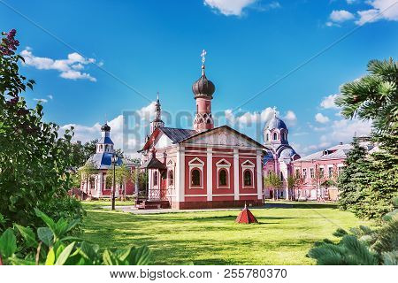 Orthodox Male Don Monastery. The Historical Building Of Russian Orthodox Culture. Russian Church