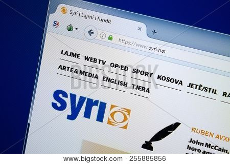 Ryazan, Russia - August 26, 2018: Homepage Of Syri Website On The Display Of Pc, Url - Syri.net.