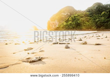 Sunset At Farang Beach In Koh Mook, Thailand, Asia