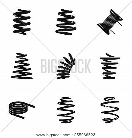 Riband Icons Set. Simple Set Of 9 Riband Icons For Web Isolated On White Background