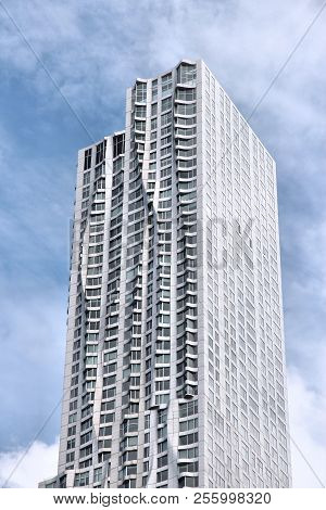 New York, Usa - July 2, 2013: 8 Spruce Street Skyscraper (a.k.a Beekman Tower) In New York. The Buil