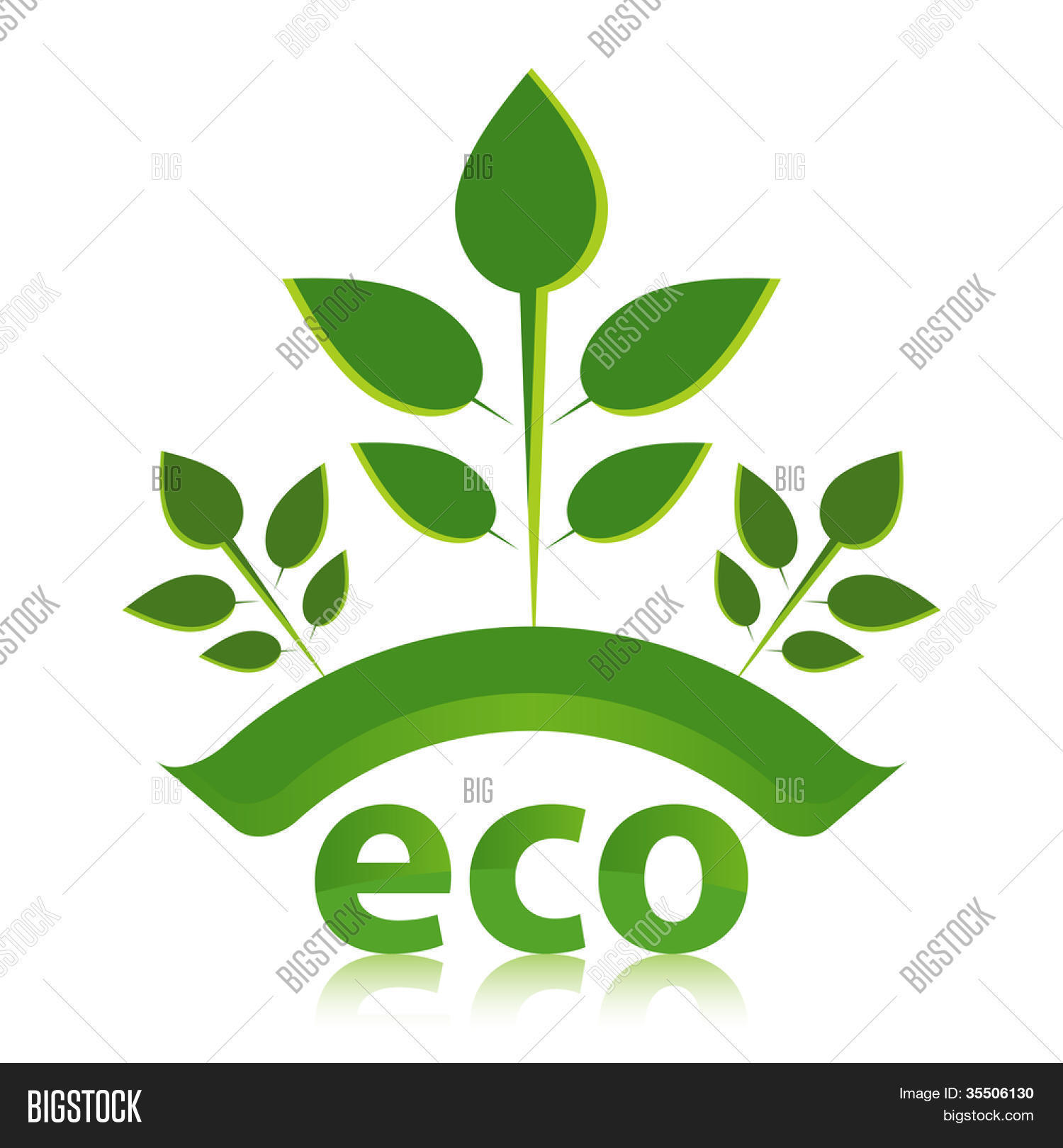Green ECO Vector & Photo (Free Trial) | Bigstock