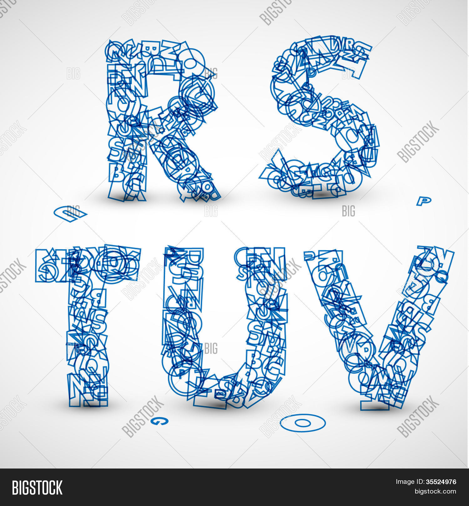 Vector Font Made Blue Vector & Photo (Free Trial) Bigstock