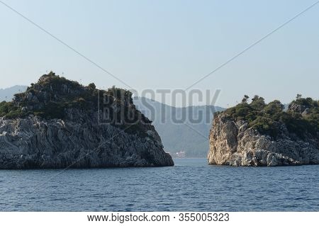 Keji Island In The Aegean Sea. Turkey