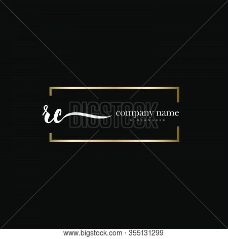 Rc Initial Handwriting Minimalist Logo Vector. Logo For Beauty, Skincare, Fashion And Business