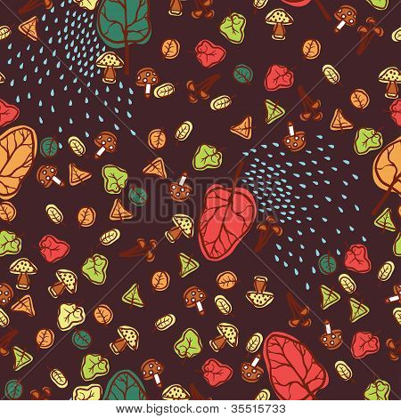 Podzimní bezešvé pattern