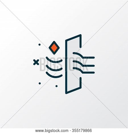 Air Purification Icon Colored Line Symbol. Premium Quality Isolated Air Cleaning Element In Trendy S