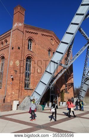 Siemianowice Slaskie, Poland - March 9, 2015: Industrial Heritage Park In Siemianowice Slaskie, Pola
