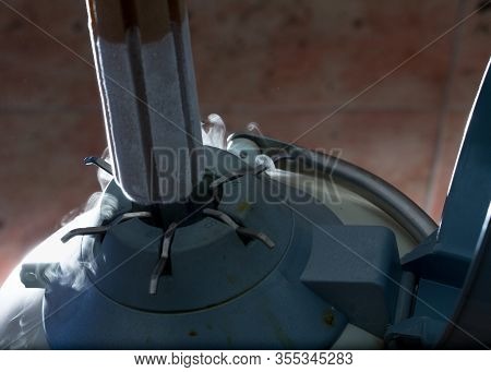 Frozen Bovine Semen In Liquid Nitrogen Tank