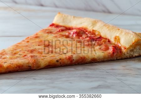 New York Style Plain Slice Of Cheese Pizza