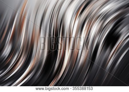 Abstract 3d Rendering Black And White With Some Brwon Light Swirl Effect Illustration Texture Wallpa