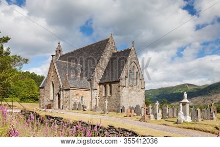 Ballachulish, Scotland - June 23:  St Johns Church In Ballachulish, Scotland Is Pictured On June 23,