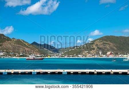 Caribbean Islands, St Maarten, The Philipsburg Harbor