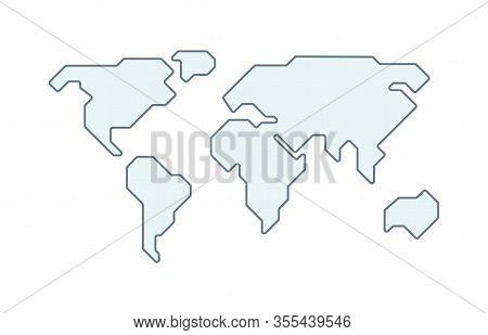 World Vector Map Vector Photo Free Trial Bigstock